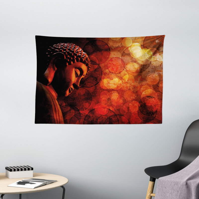 Eastern Ancient Asian Figure Wide Tapestry