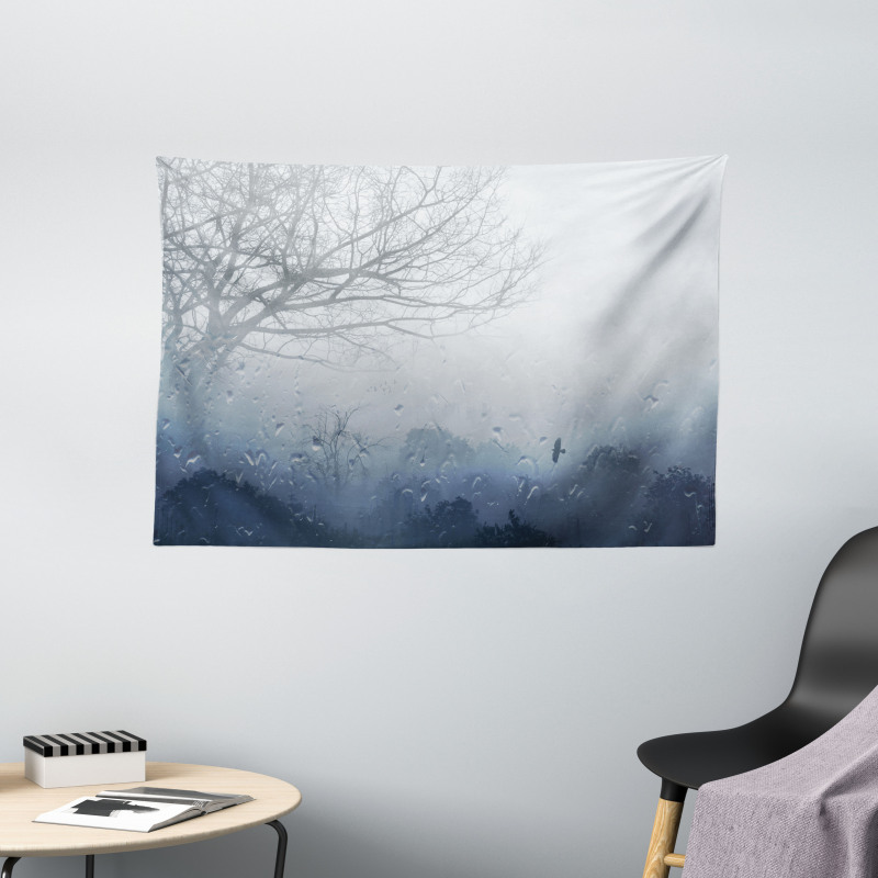 Mystic Romantic Scenery Wide Tapestry