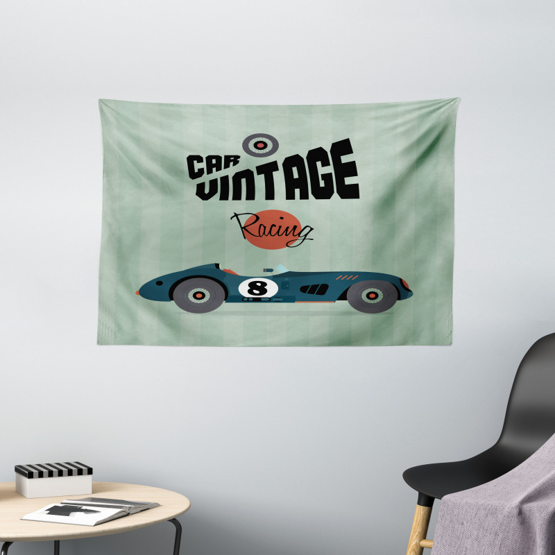 Classic Design Racing Wide Tapestry