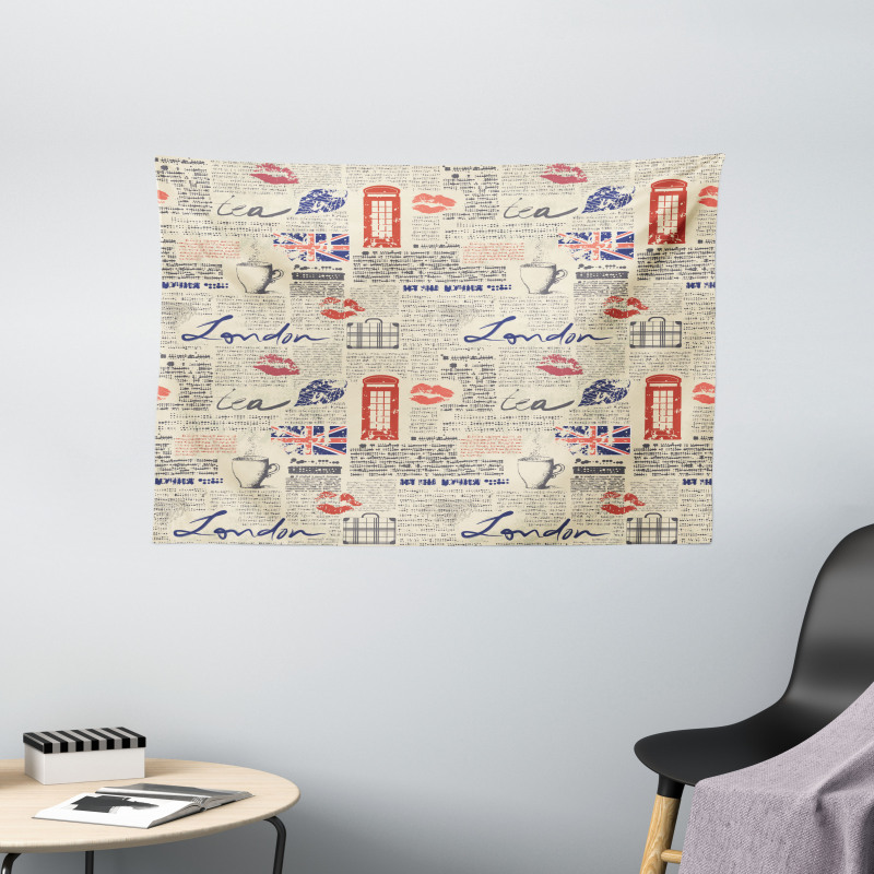 Newspaper Kiss Marks Wide Tapestry