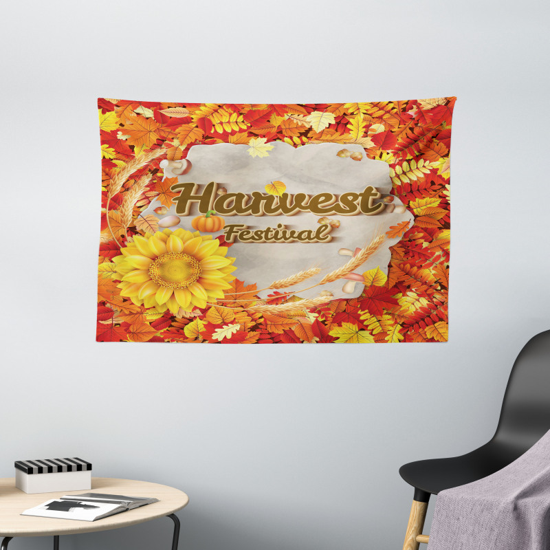 Festival Autumn Leaves Wide Tapestry
