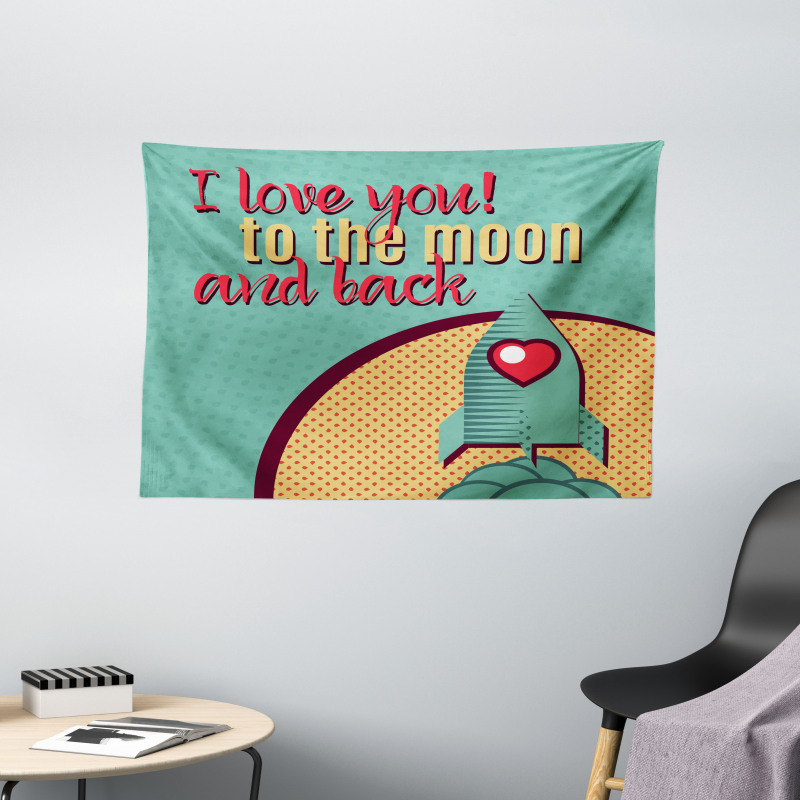 Rocket Love Fuel Wide Tapestry