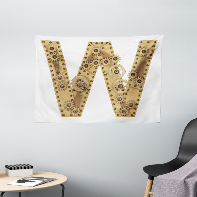 Capital Mechanic Style Wide Tapestry