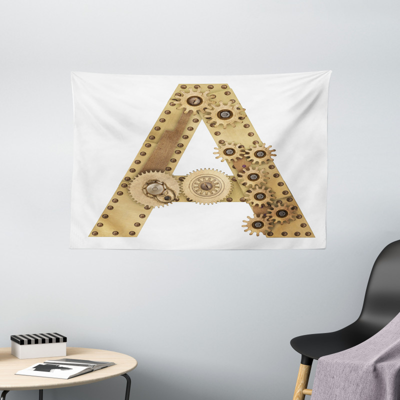 Steampunk Capital Wide Tapestry