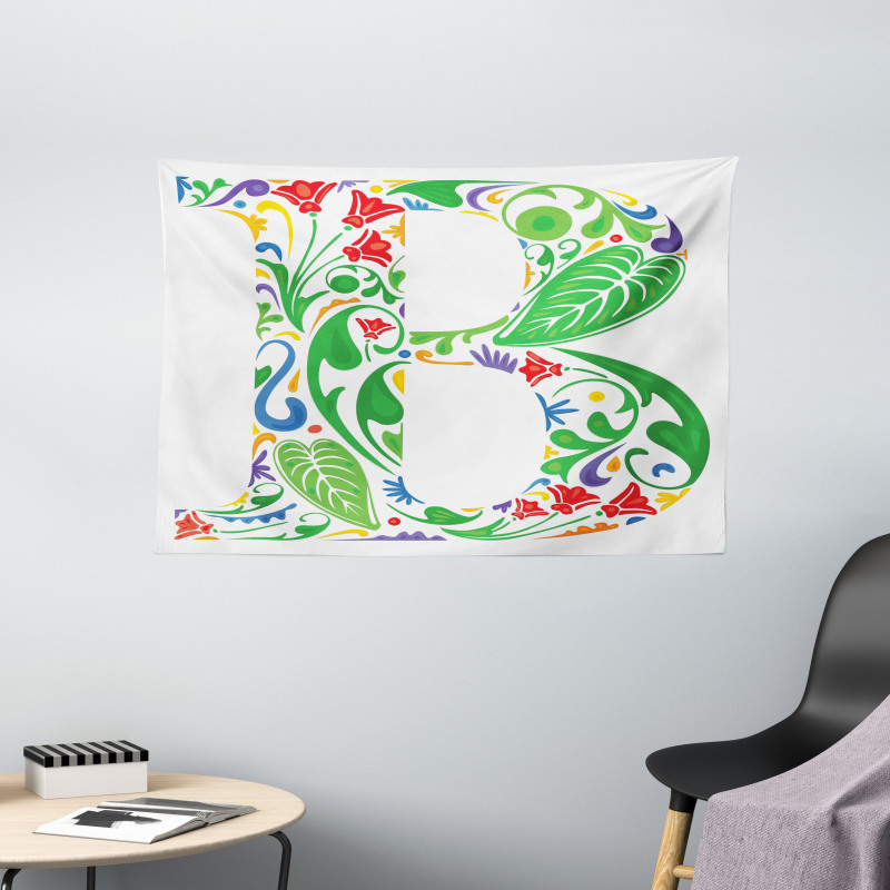 Capital B Spring Herbs Wide Tapestry
