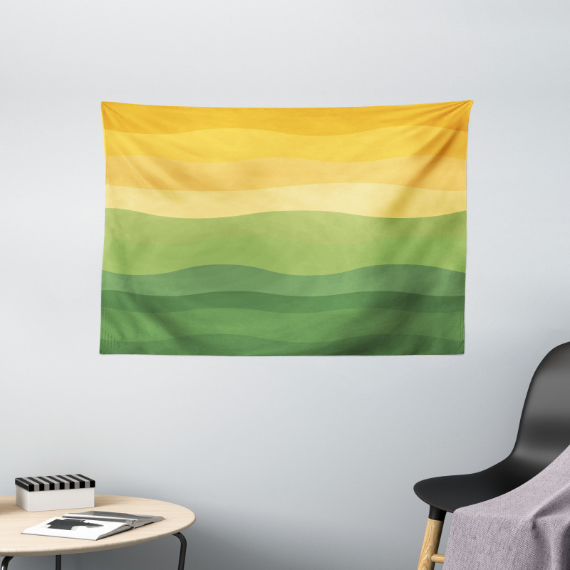Wavy Lines Waves Earth Wide Tapestry