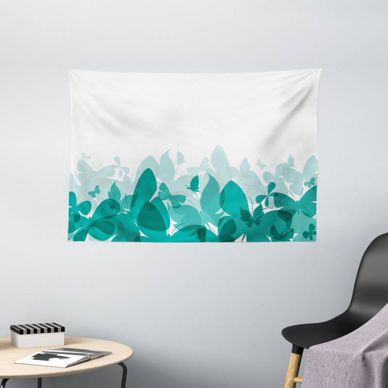 Spring Theme Abstract Wide Tapestry