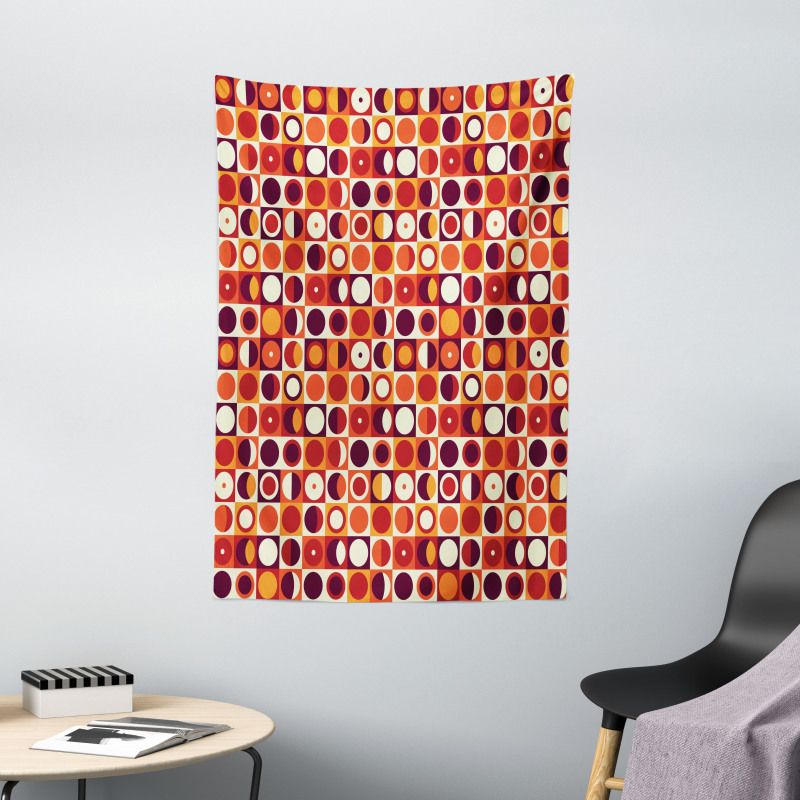 Sixties Style Ovals Tapestry