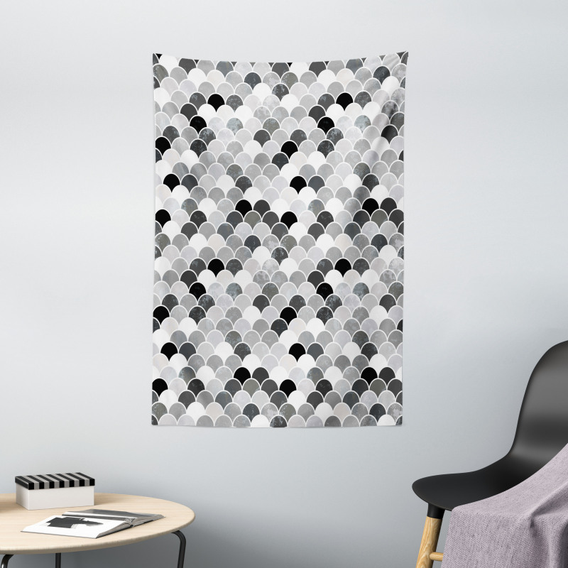 Squama Motif and Scales Tapestry