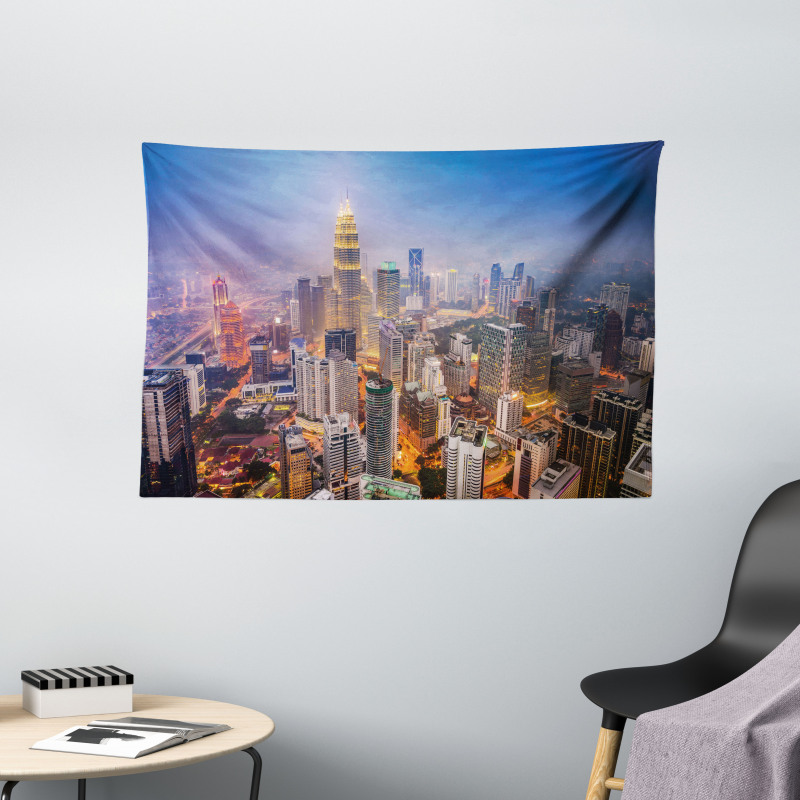 City Skyline District Wide Tapestry