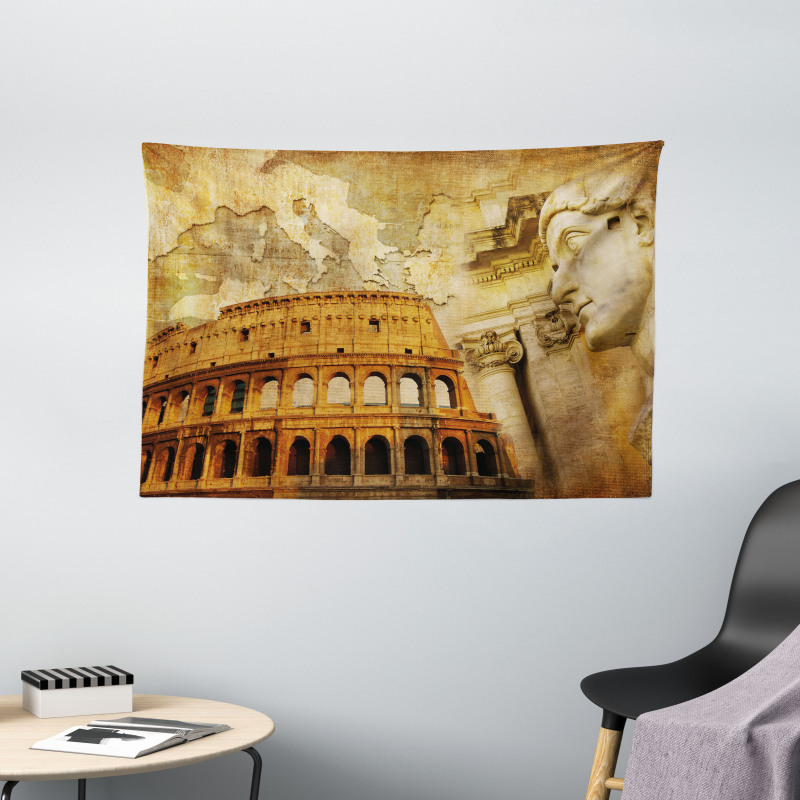 Roman Empire Concept Wide Tapestry