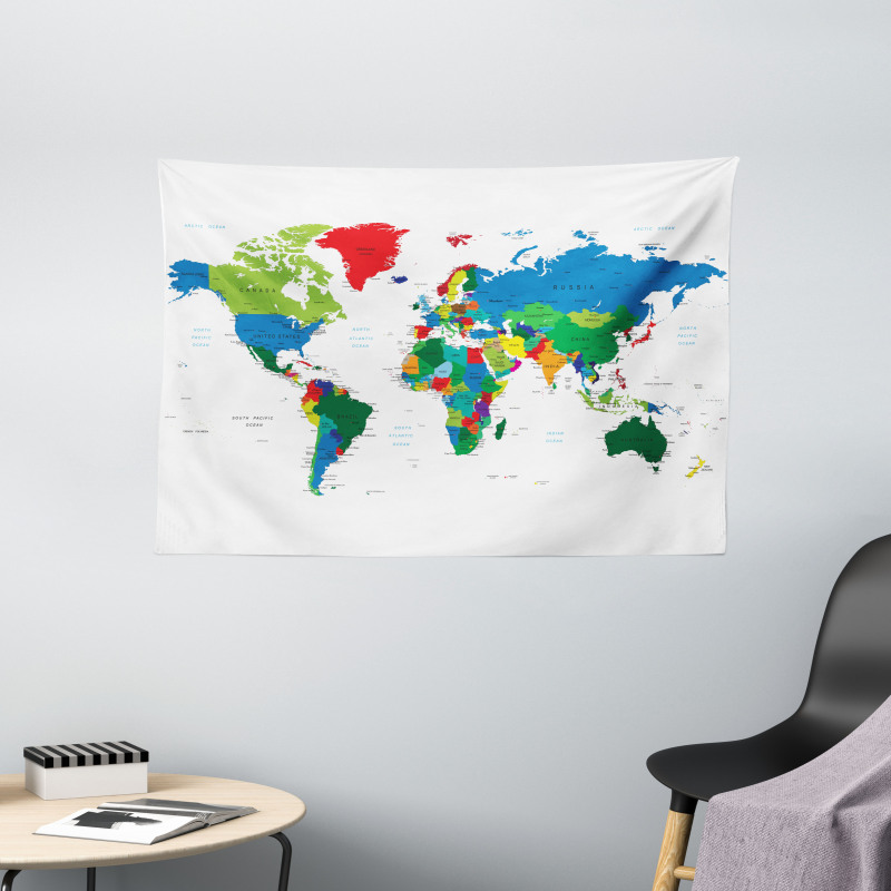 Colorful Political Wide Tapestry