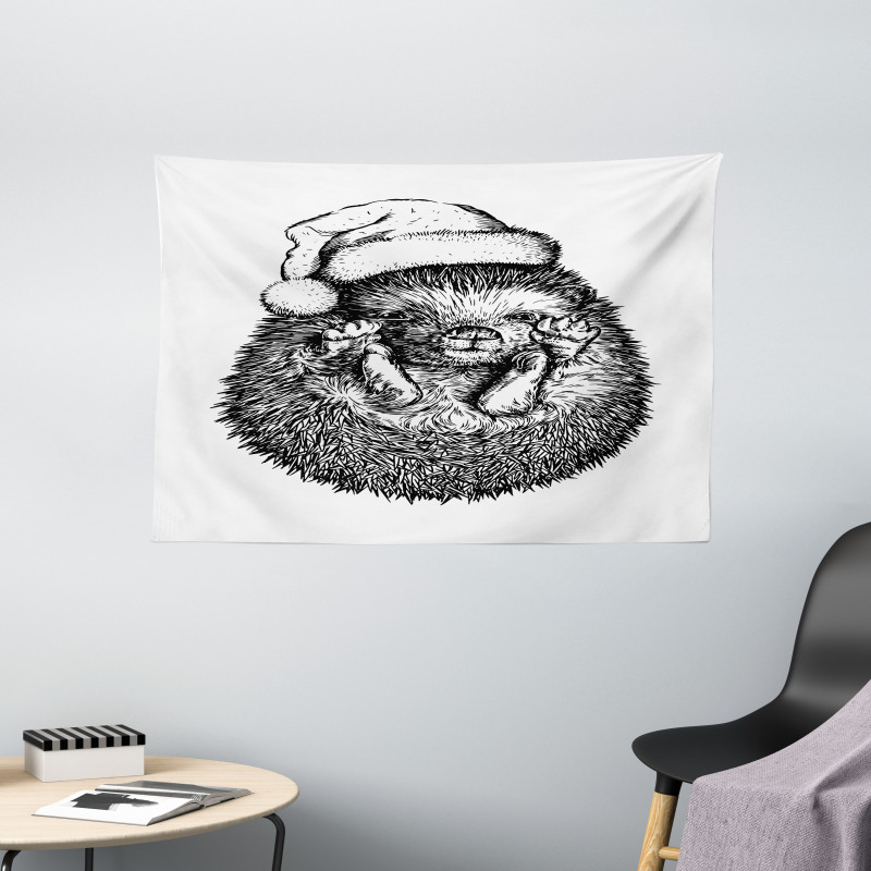 Winter Attire Hat Wide Tapestry