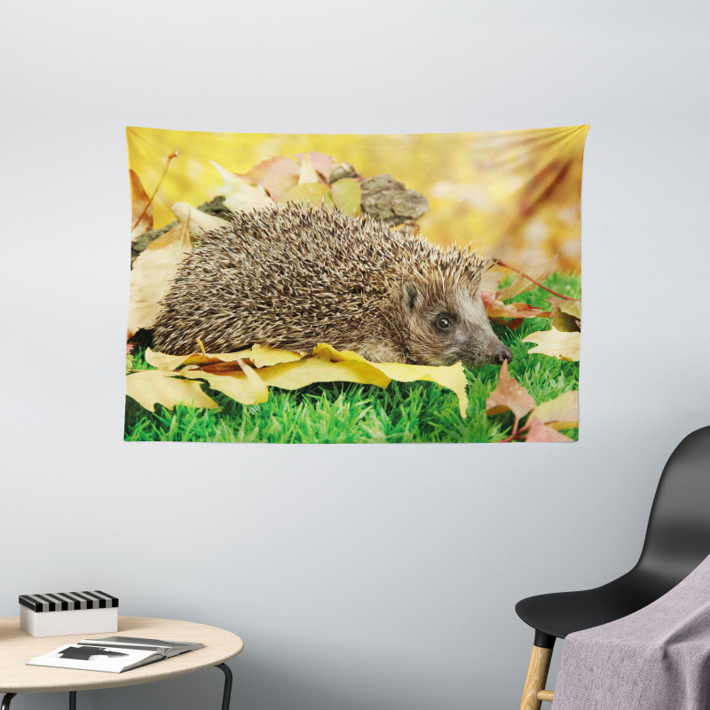 Little Hedgehog Wide Tapestry