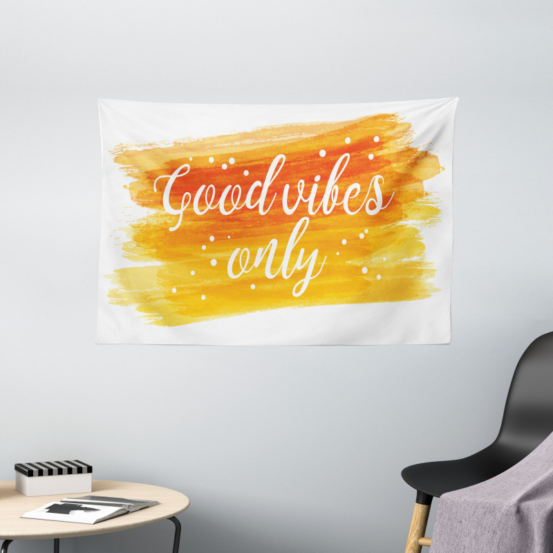 Modern Watercolor Wide Tapestry