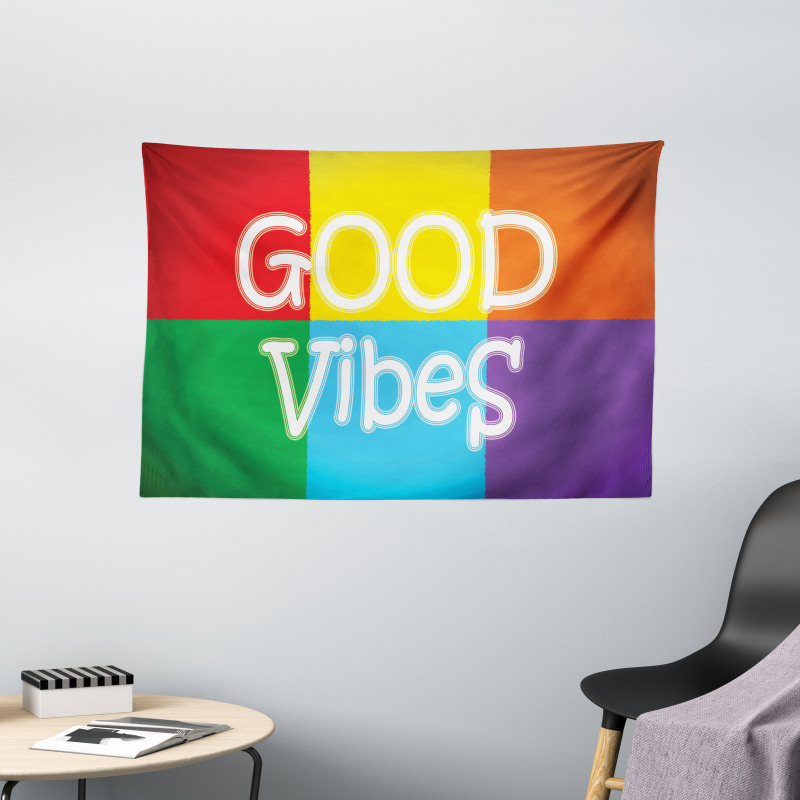 Lively Colors Energy Wide Tapestry