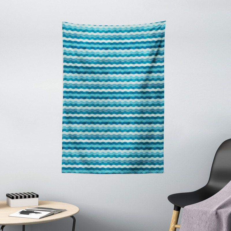 Ocean Waves Aquatic Tapestry