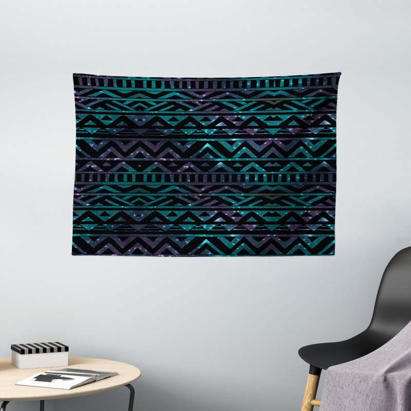 Space Themed Arrows Wide Tapestry