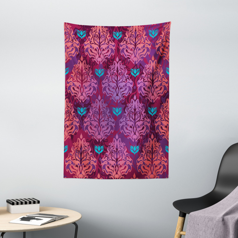 Natural Lilac Pattern Tapestry