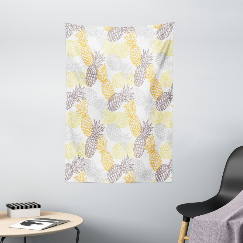 Exotic Pineapple Tropics Tapestry