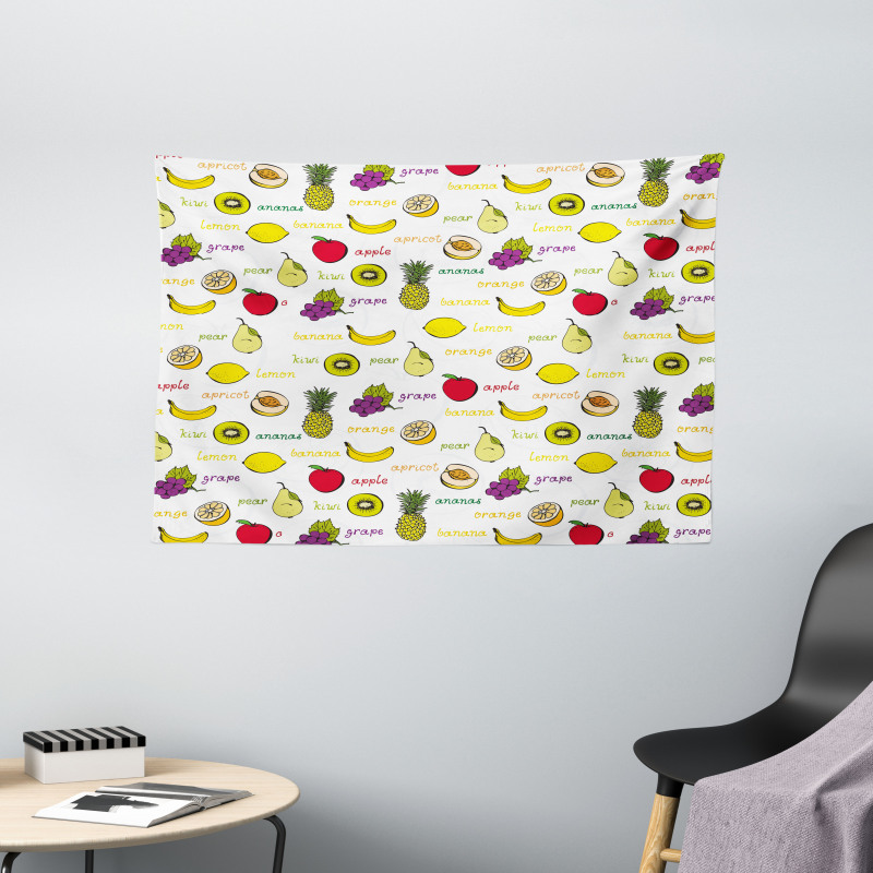 Summer Fresh Eating Wide Tapestry