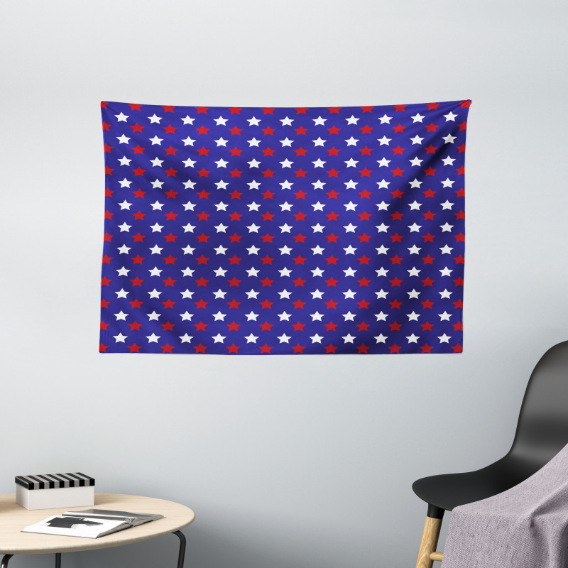 Federal Holiday Design Wide Tapestry