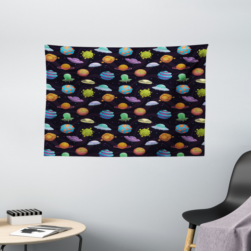 UFOs and Abstract Planet Wide Tapestry