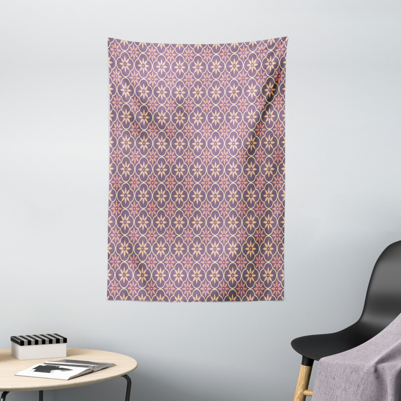 Floral Eastern Motifs Tapestry