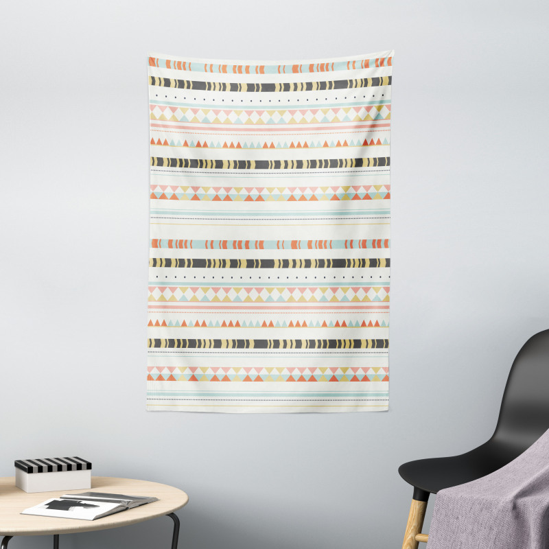Soft Tribal Arrows Tapestry