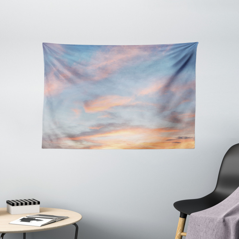 Clouds Sunset Wide Tapestry