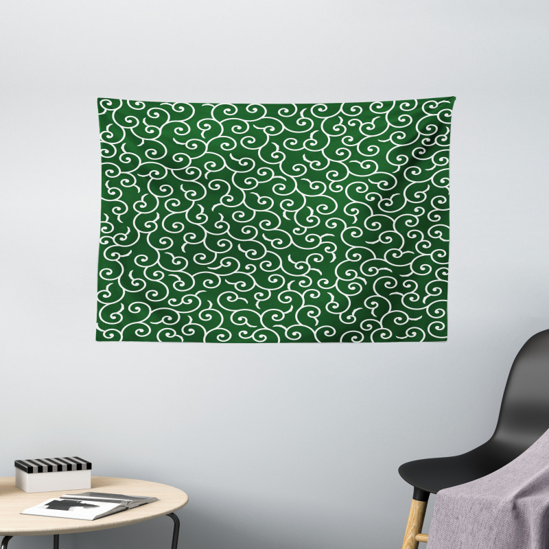 Japanese Pattern Wide Tapestry