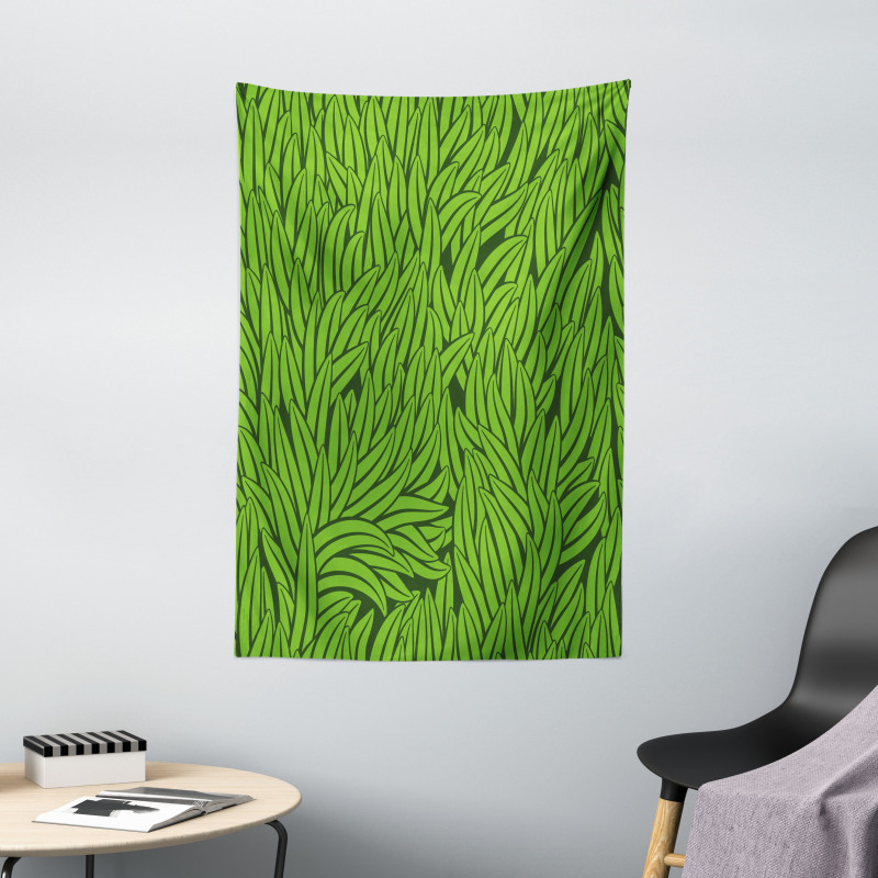 Grass Growth Abstract Tapestry