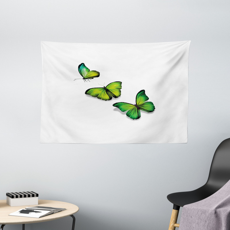 Spring Butterfly Wide Tapestry