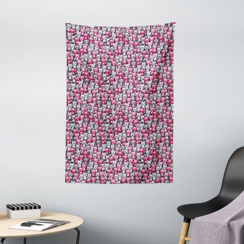 Kawaii Doodle Humor Tapestry