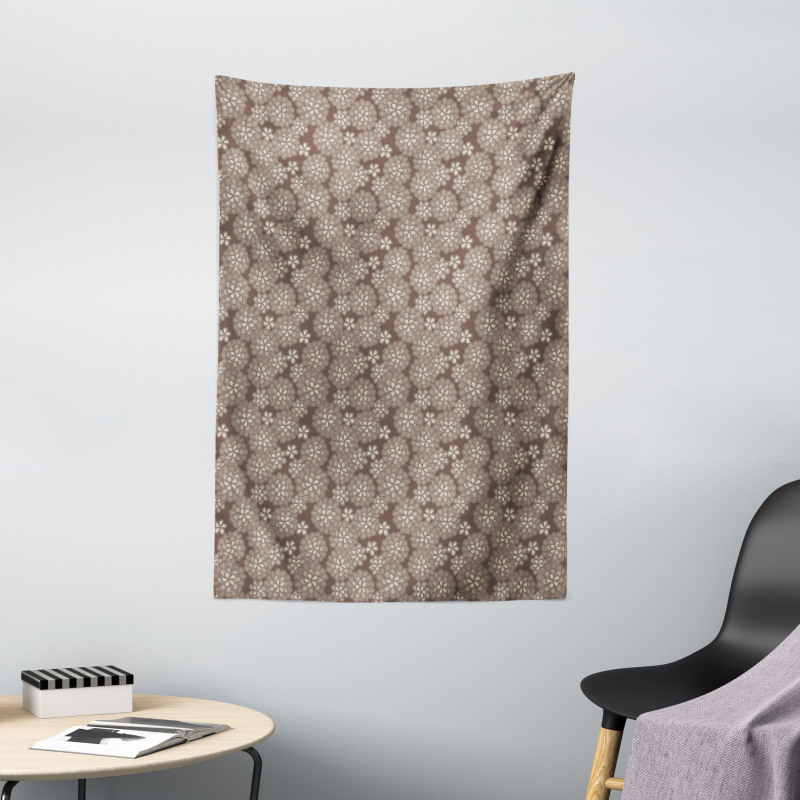 Floral Lace Pattern Retro Tapestry