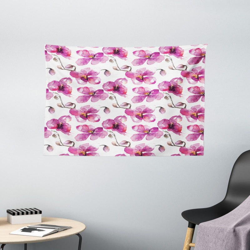 Orchids Feng Shui Wide Tapestry