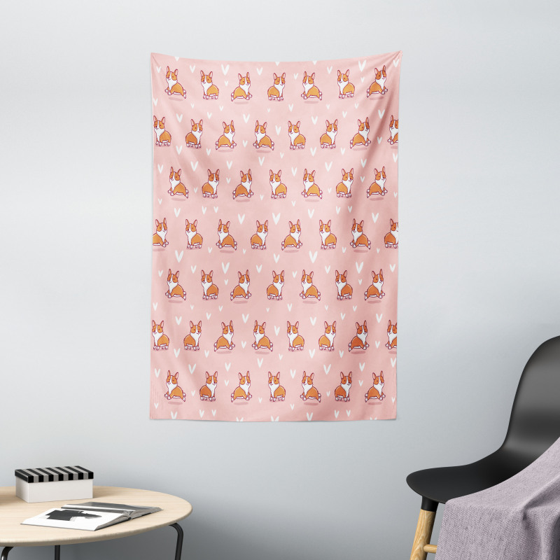 Little Corgis Tapestry