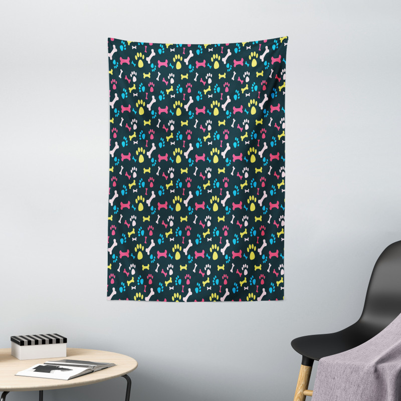 Cool Canine Bones Tapestry