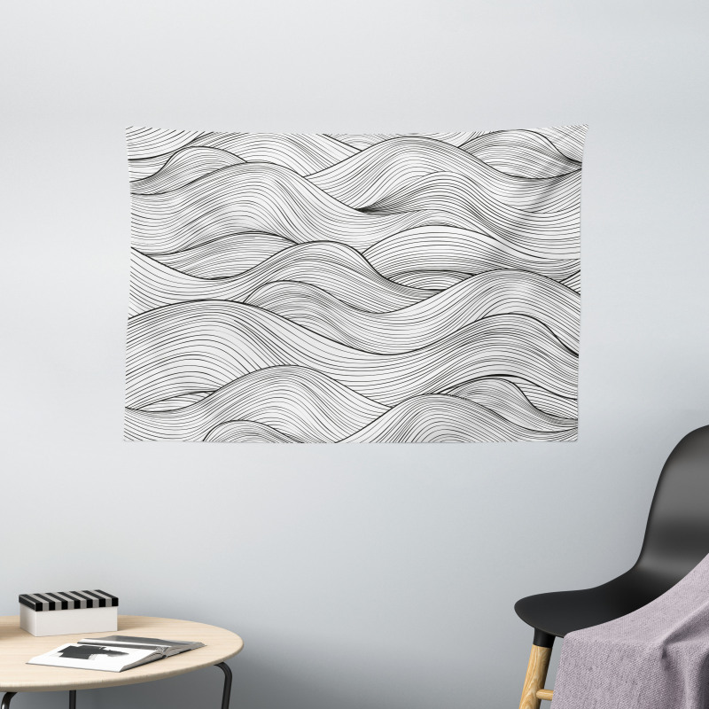 Geometric Waves Ocean Wide Tapestry
