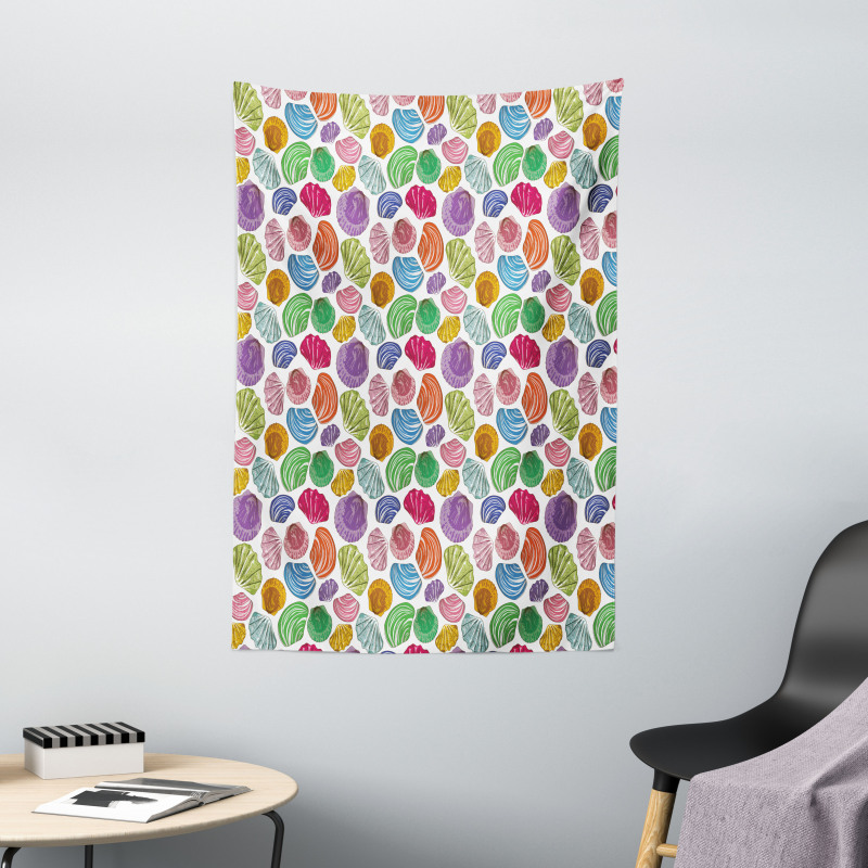 Colorful Aqua Motif Tapestry