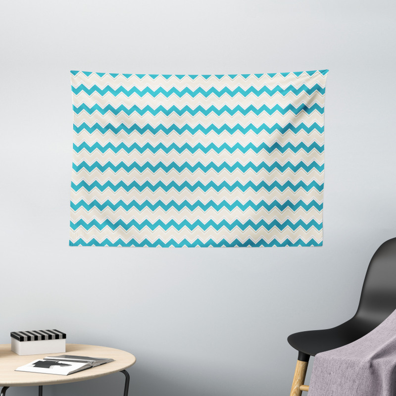 Zigzag Chevron Classical Wide Tapestry