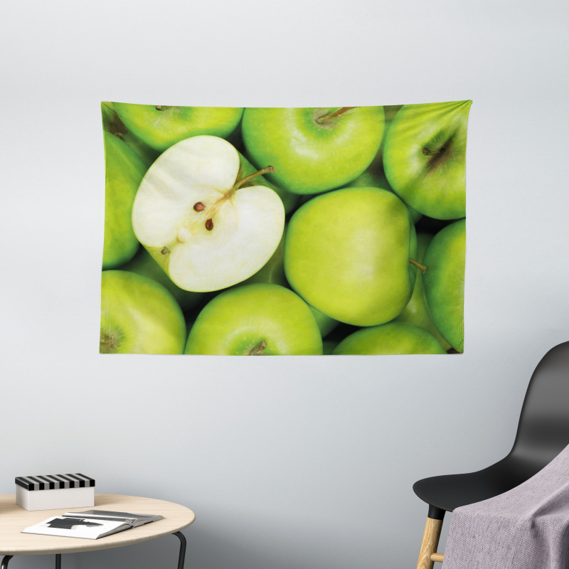 Realistic Healthy Snack Wide Tapestry