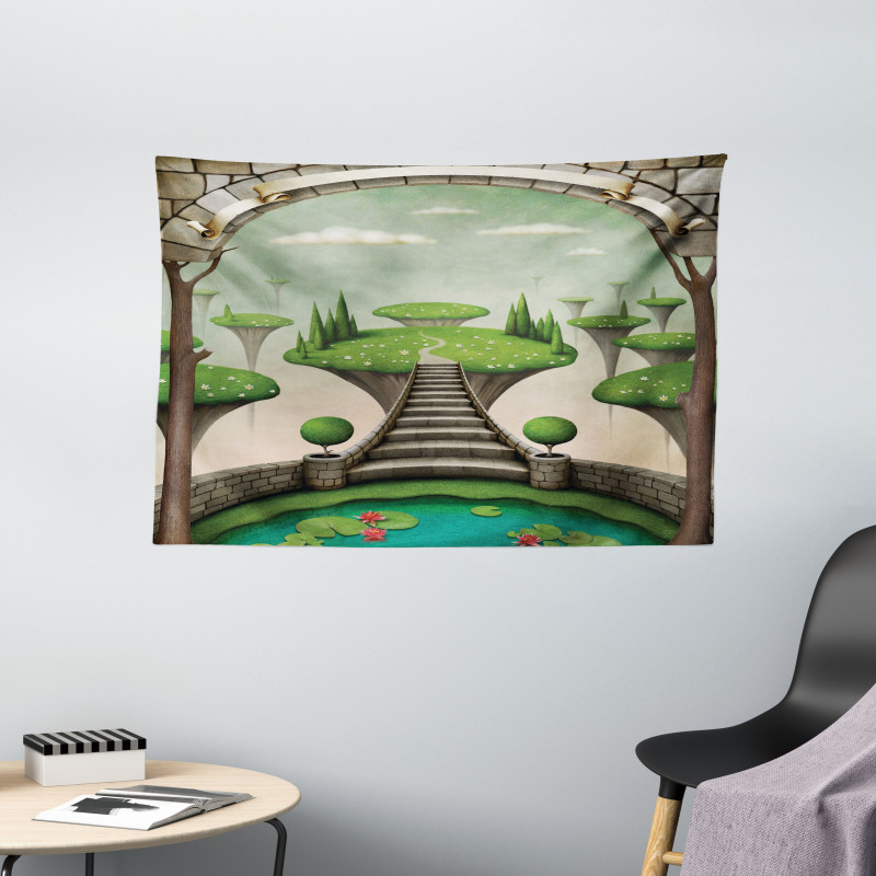 Hanging Islands Pond Wide Tapestry