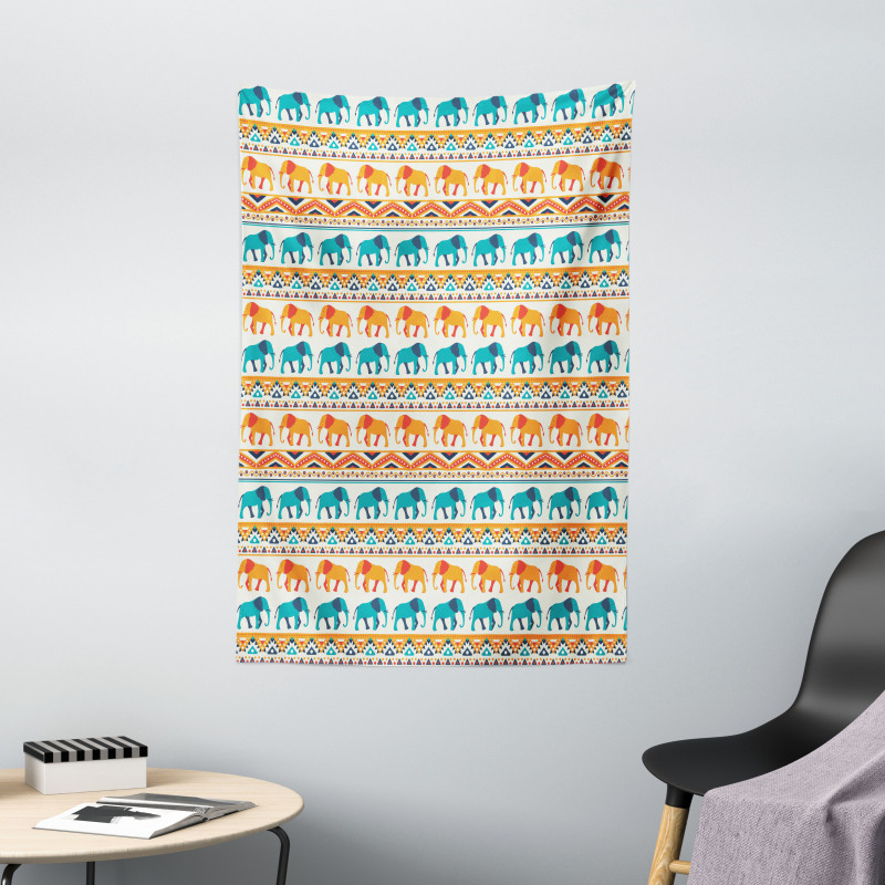 Exotic Geometric Art Tapestry