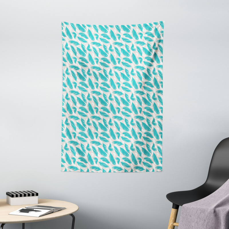 Bird Feathers Design Tapestry