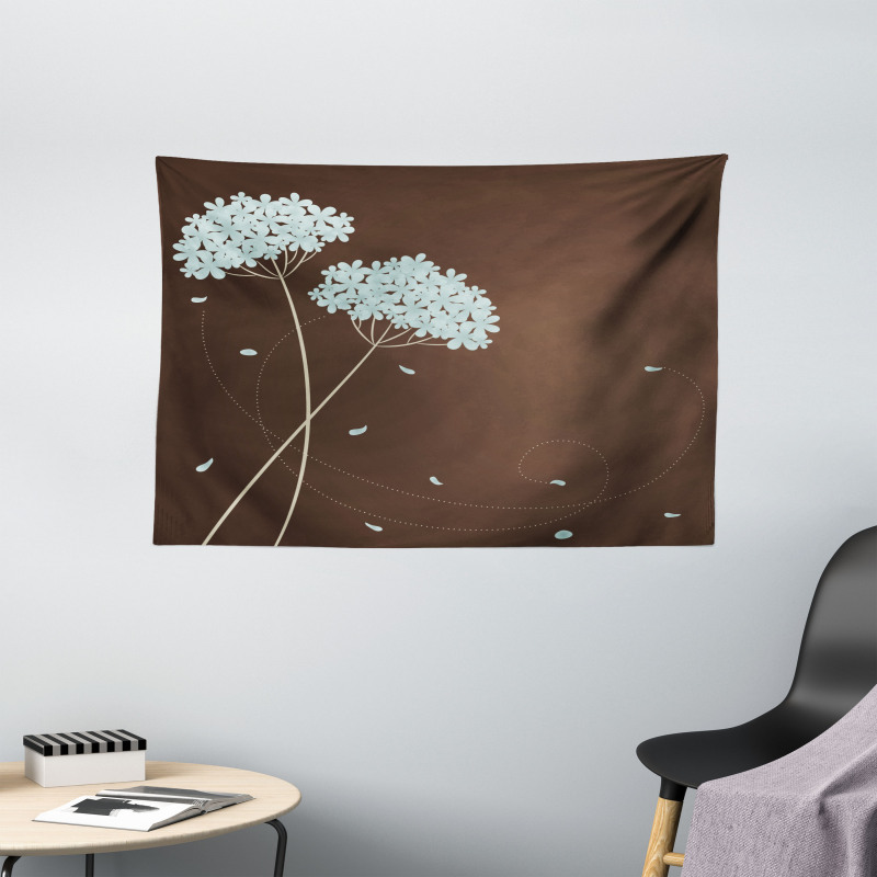 Falling Leaves Wide Tapestry