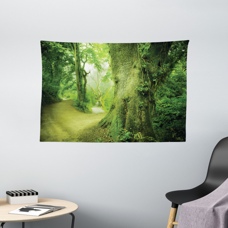 Wilderness Fantasy Theme Wide Tapestry