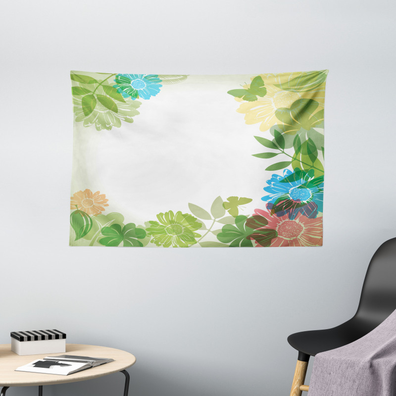 Nature Foliage Wide Tapestry