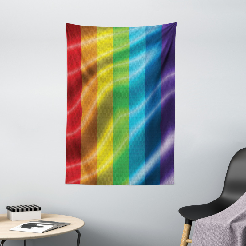 Pride Flag Inspired Design Tapestry