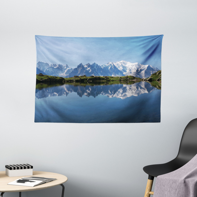 Mont Blanc Alps France Wide Tapestry
